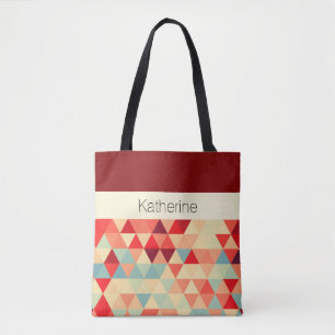 Bolsa Tote Bonito Triângulo Padrão II + suas ideias