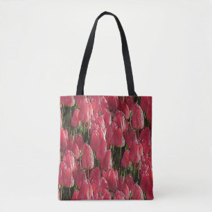 Bolsa Tote Bonito Tulipas Rosa