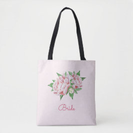 Bolsa Tote Bonito Watercolor Pink
