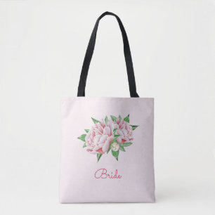 Bolsa Tote Bonito Watercolor Pink