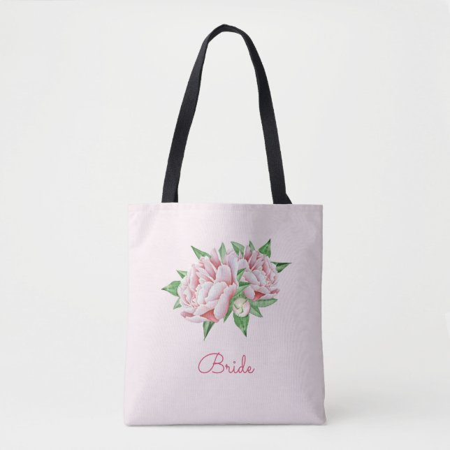 Bolsa Tote Bonito Watercolor Pink (Frente)