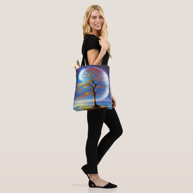 Bolsa Tote bonsai paisagem lunar  (No(a) Modelo)