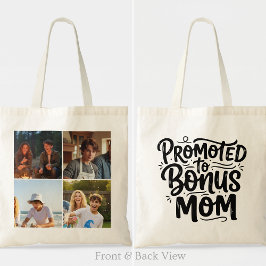 Bolsa Tote Bonus Mom Promoted Brush Script Four Photo