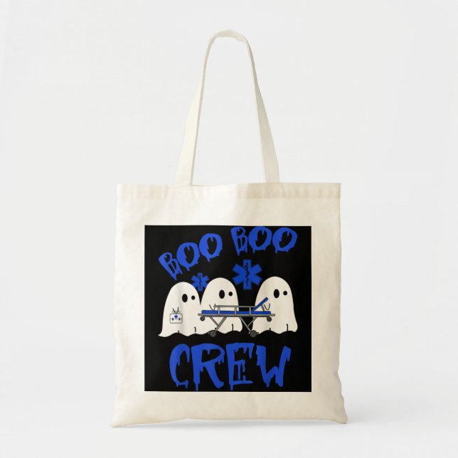 Bolsa Tote Boo Boo Crew Ghost Engraçado EMS EMT Enfermeiro pa (Frente)