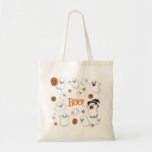 Bolsa Tote Boo Cute Halloween Fantasma Toalha