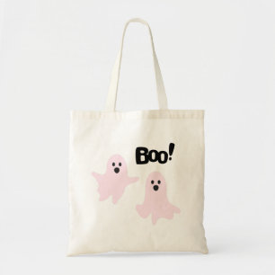 Bolsa Tote Boo Cute Halloween Pink Fantasmas Spooky