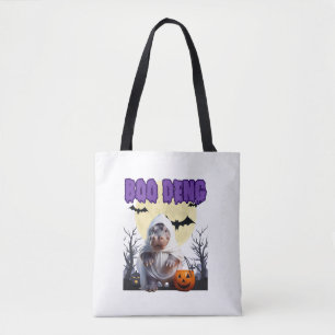 Bolsa Tote Boo Deng Moo Deng Cute Baby Pygmy Hippo Halloween