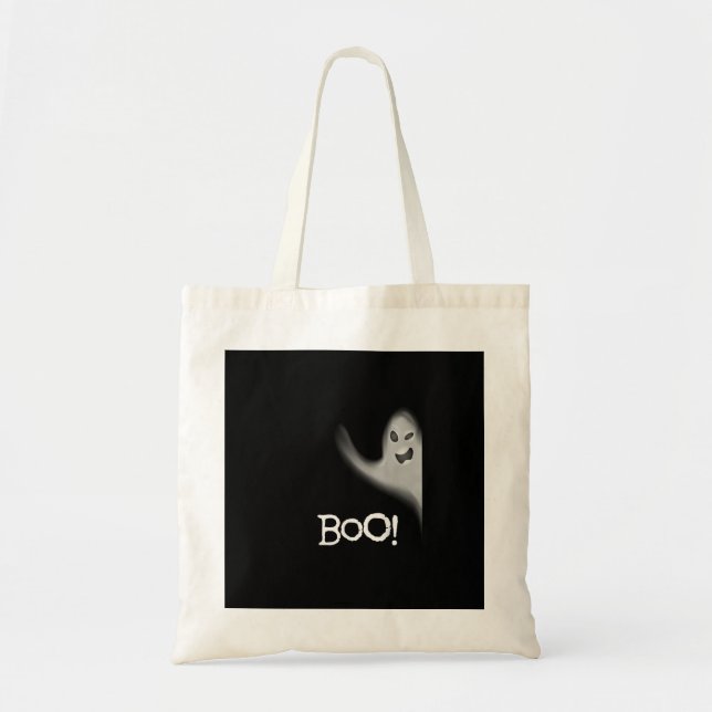 Bolsa Tote Boo Engraçado Escondendo Peekabo Assustador Hallow (Frente)