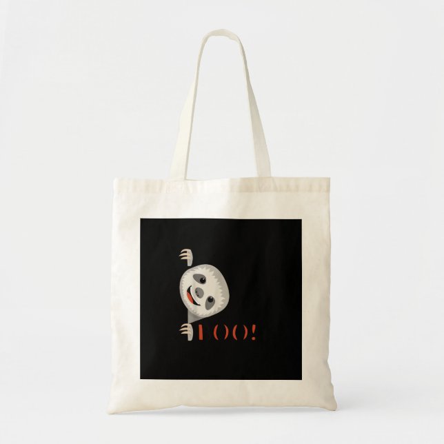 Bolsa Tote Boo! Engraçado Esconder Peekaboo Assustar a Lama d (Frente)