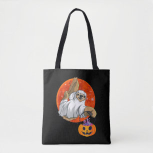Bolsa Tote Boo Halloween Com Chapéu E Aranha De Bruxas Leves