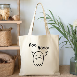 Bolsa Tote Boo Hooo Fantasma de Halloween Luz Monocromática