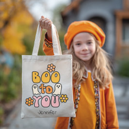 Bolsa Tote Boo para você Halloween personalizado