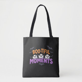Bolsa Tote Boo-Tiful Moments Cute Halloween Ghosts and Bats