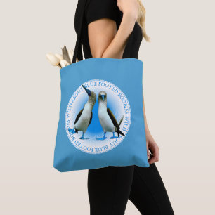 Bolsa Tote Boobies de pés azuis