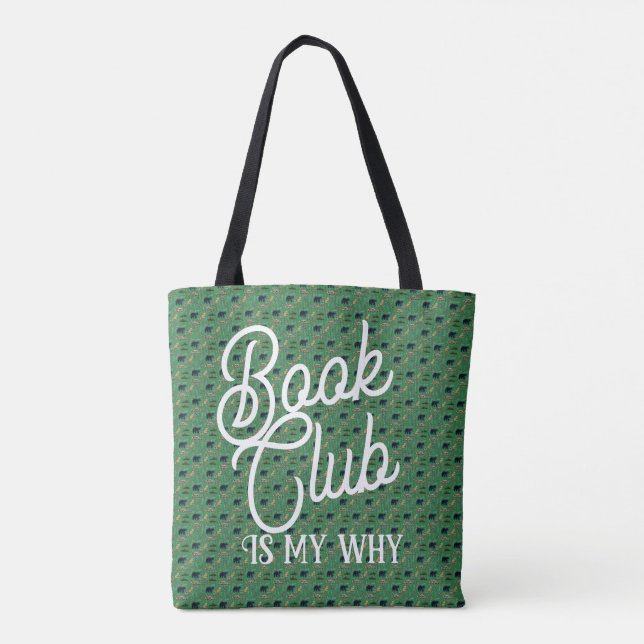 Bolsa Tote Book club is my why (Verso)
