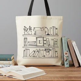 Bolsa Tote Book Lover's Monogram Gift