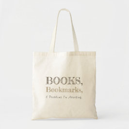 Bolsa Tote Books, Bookmarks & Problems Elegant Playful Book