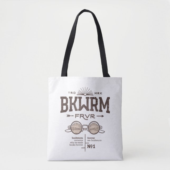 Bolsa Tote Bookworm Forever BKWRM FRVR (Frente)