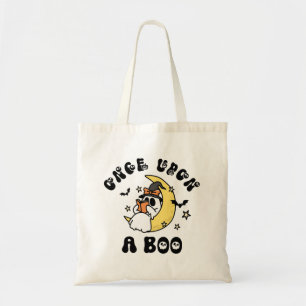 Bolsa Tote Bookworm Ghost Era Uma Vez no Boo Halloween