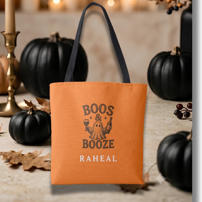 Bolsa Tote Boos & Booze Vintage Ghost  (Criador carregado)