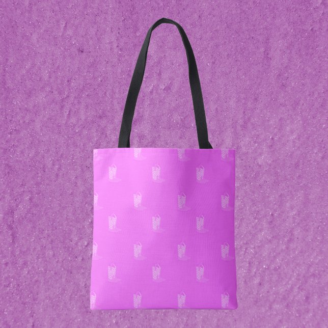 Bolsa Tote Boot Boot Stars Pink Padrão (A tote bag with a fun pattern of pink cowboy boots)