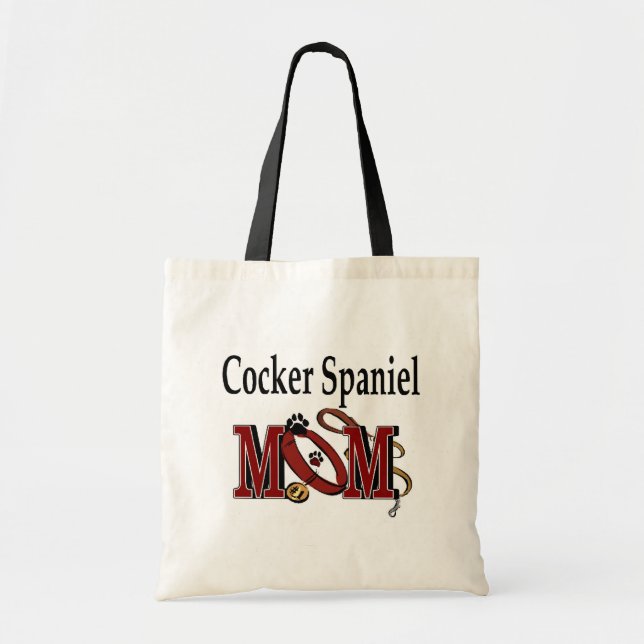 Bolsa Tote boqueteira spaniel mãe Tote Bag (Frente)