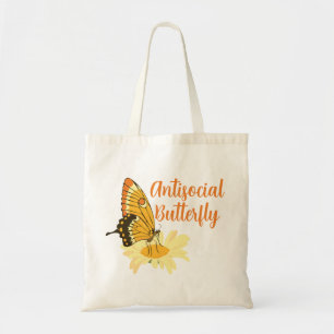 Bolsa Tote Borboleta Antissocial primavera Introduvertida