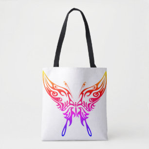 Bolsa Tote Borboleta Aura Cores Brancos