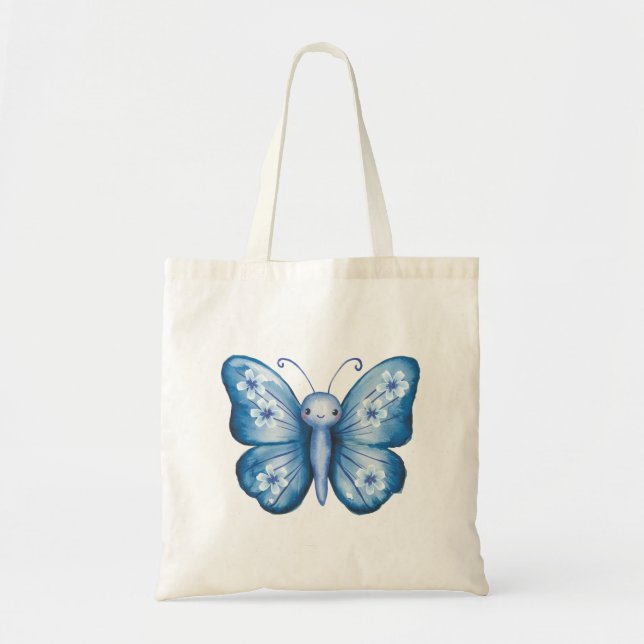 Bolsa Tote Borboleta Azul (Frente)