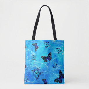 Bolsa Tote Borboleta Azul