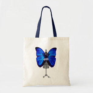 Bolsa Tote Borboleta Azul Mannequin