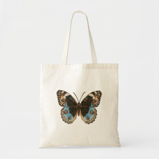 Bolsa Tote Borboleta Azul Pansy (Frente)