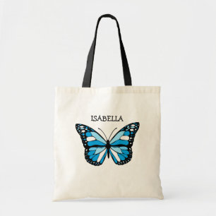 Bolsa Tote Borboleta Azul Personalizada