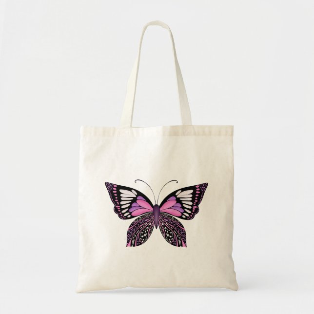 Bolsa Tote Borboleta Blacklight (Frente)
