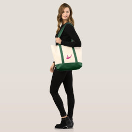 Bolsa Tote Borboleta brilhante rosa