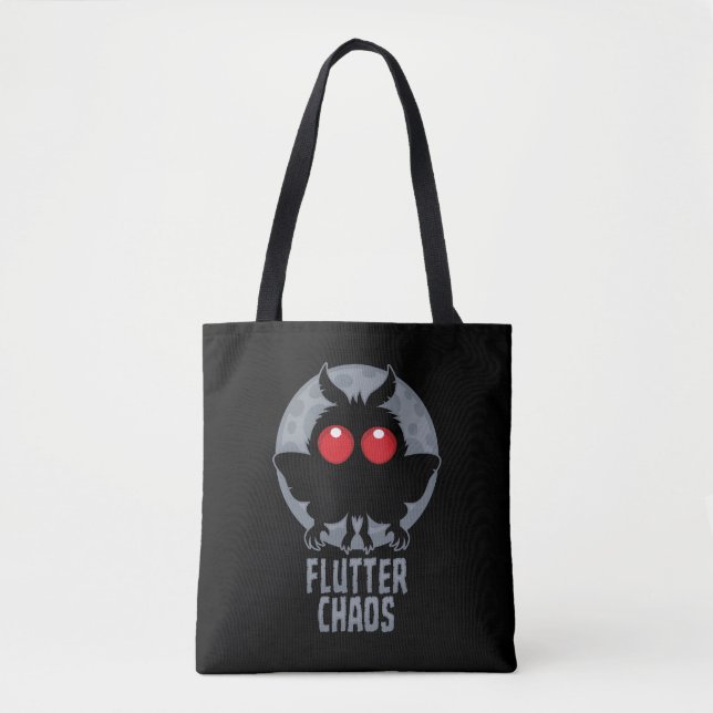 Bolsa Tote Borboleta Caos Mothman Lenda Críptica (Frente)