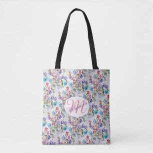 Bolsa Tote Borboleta Caprichosa de Aquarela
