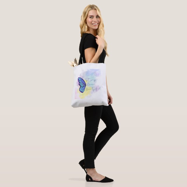 Bolsa Tote borboleta com forte corajosa linda  (No(a) Modelo)