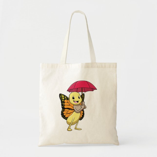 Bolsa Tote Borboleta com guarda-chuva (Frente)