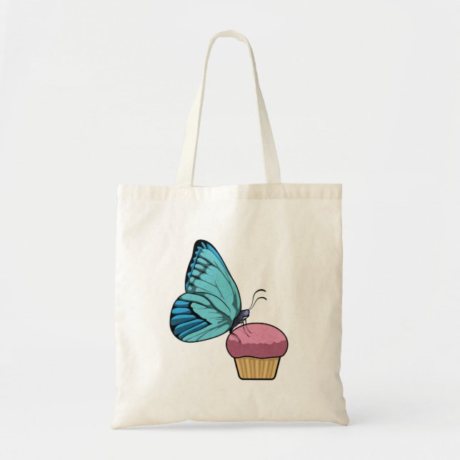 Bolsa Tote Borboleta com Muffin (Frente)