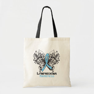 Bolsa Tote Borboleta da consciência de Lymphedema
