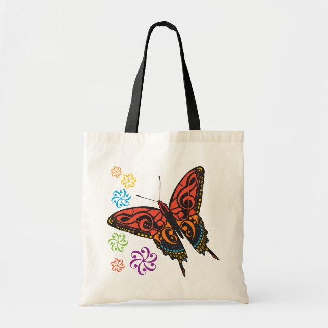 Bolsa Tote Borboleta da Música (Frente)