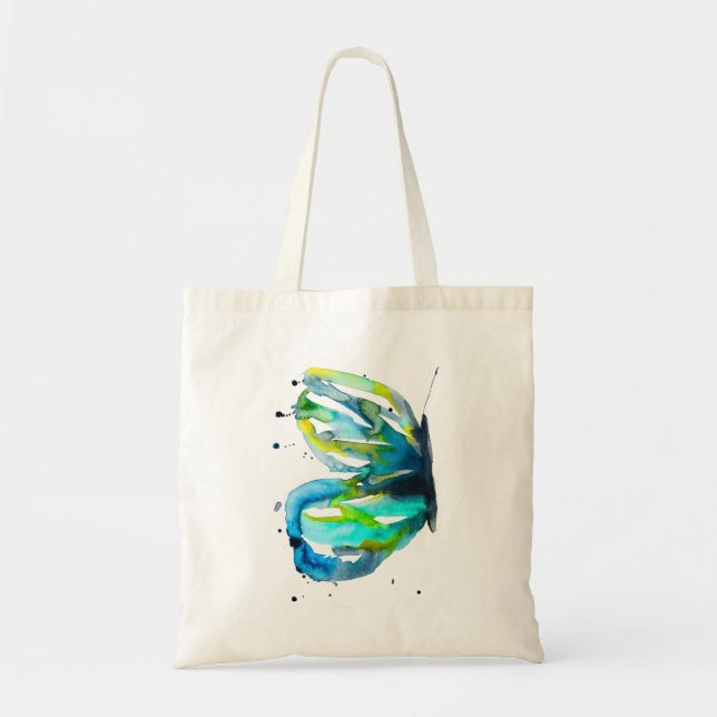 Bolsa Tote Borboleta-de-água-azul (Frente)