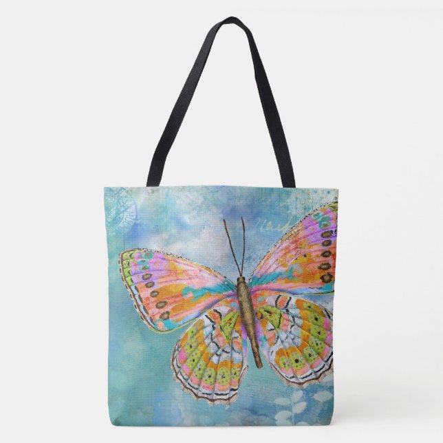 Bolsa Tote Borboleta de Celebração (Frente)