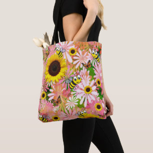 Bolsa Tote Borboleta de girassol BumblebeeTote