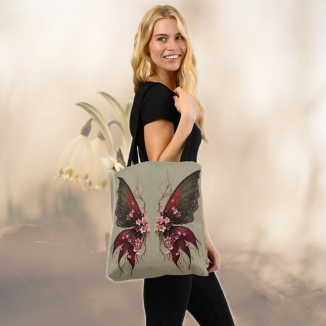 Bolsa Tote Borboleta de Madeira 2 (Criador carregado)