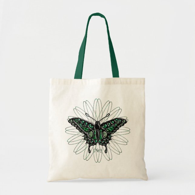 Bolsa Tote Borboleta de maio Birthstone (Frente)