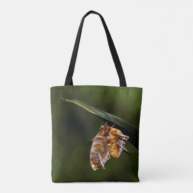 Bolsa Tote Borboleta de ponto de interrogação (Verso)