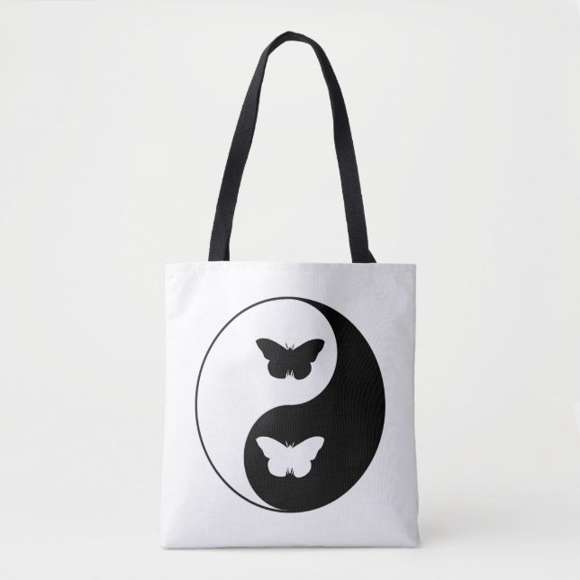Bolsa Tote Borboleta de Yin Yang (Frente)
