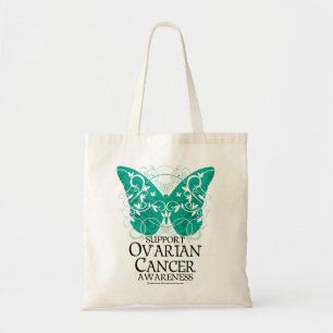 Bolsa Tote Borboleta do câncer de ovário